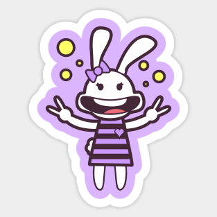 Groovy Rabbit Sticker